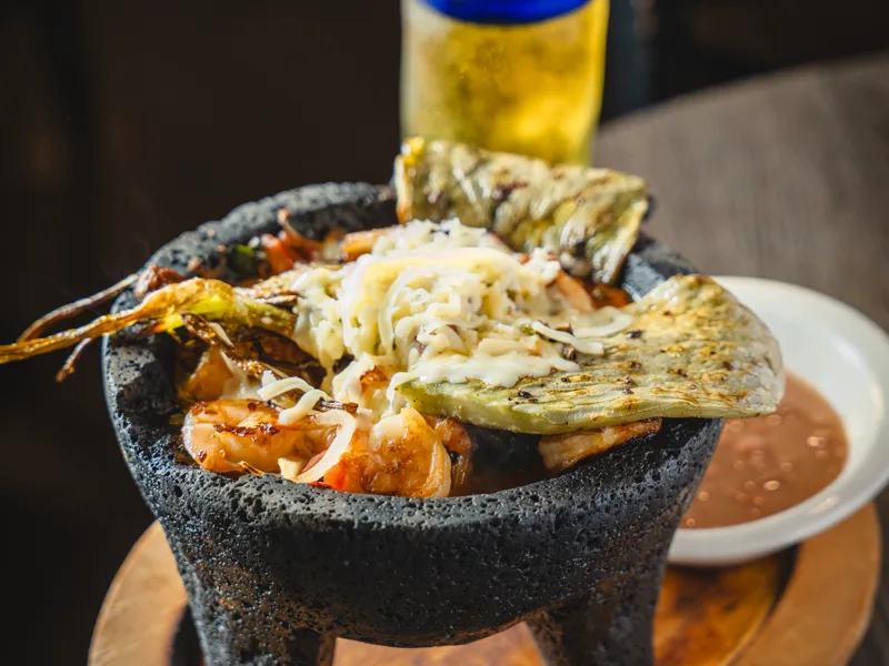 Molcajete de Camaron at Camino Real Old Fort